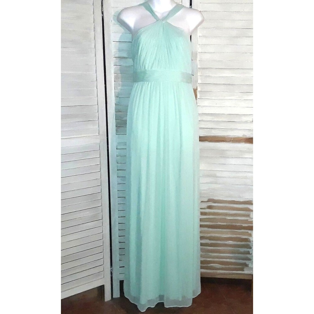Davids Bridal Dress Size 16 Party Halter Bridesmaid Formal Lined